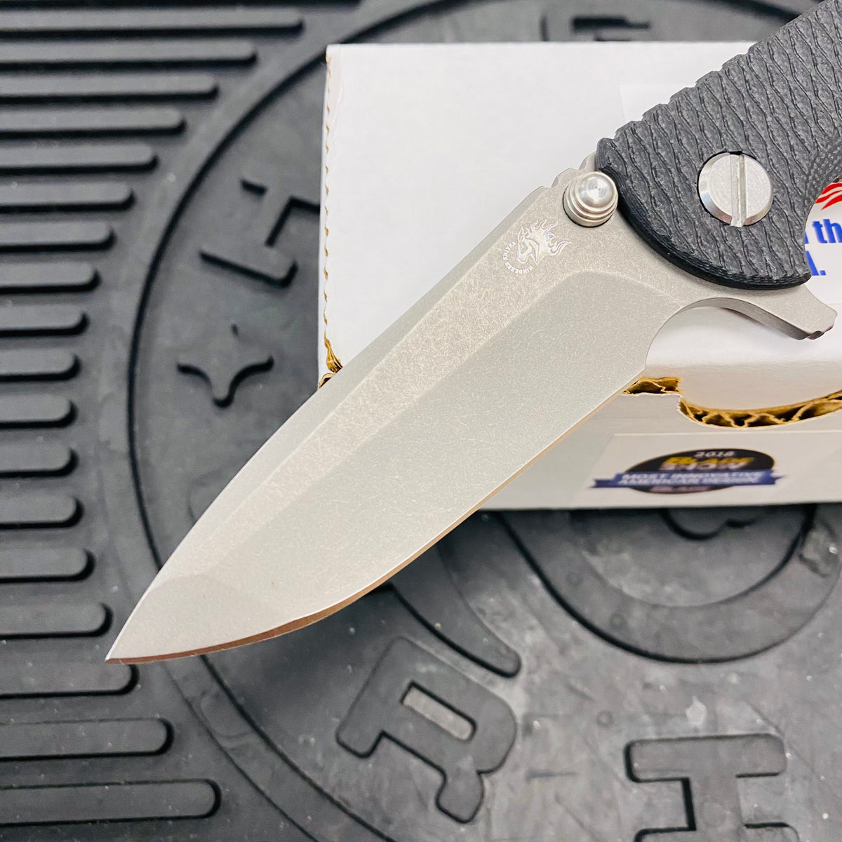 Rick Hinderer XM-18 3.0" Spanto, Tri-Way, Battle Bronze, Black G10 Knife