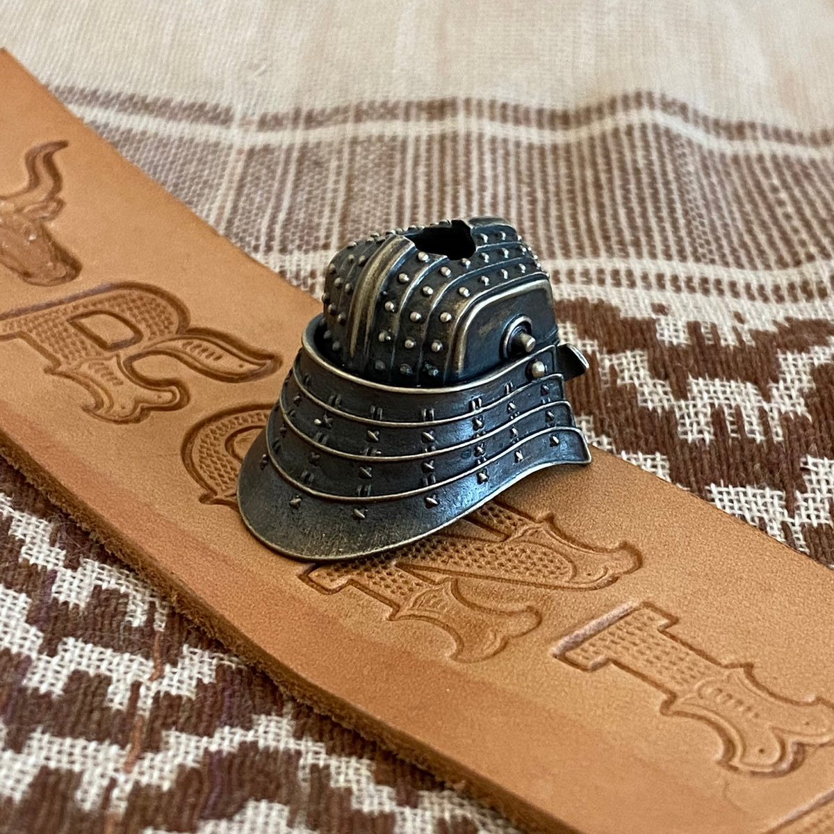 Ronin Samurai Helmet GGTO Exclusive "BRASS" Lanyard Bead