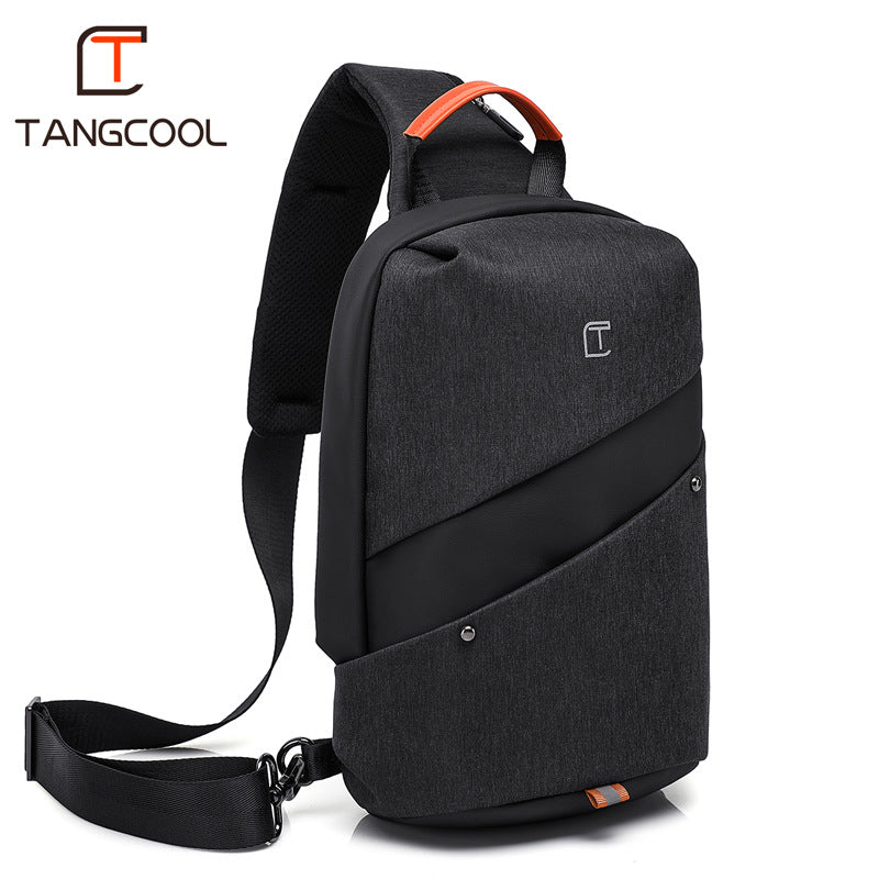 New Chest Bag Men's Korean Version Messenger Bag Men's Trend Usb Shoulder Bag Sling Bag