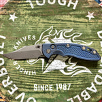Hinderer XM-18 3.5" S45VN Bowie Automatic Battle Blue Titanium Knife PERSONAL COLLECTION