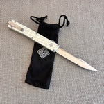 Ocaso 18LLS Lucent Large Satin OTF 3.5" M390 Harpoon Blade Knife