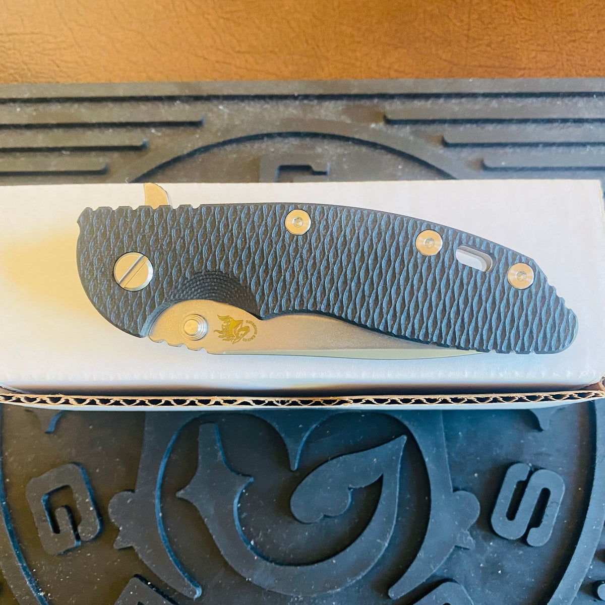 Rick Hinderer XM-18 3.5″ Spearpoint Tri-Way Stonewash Black G10 Folding Knife