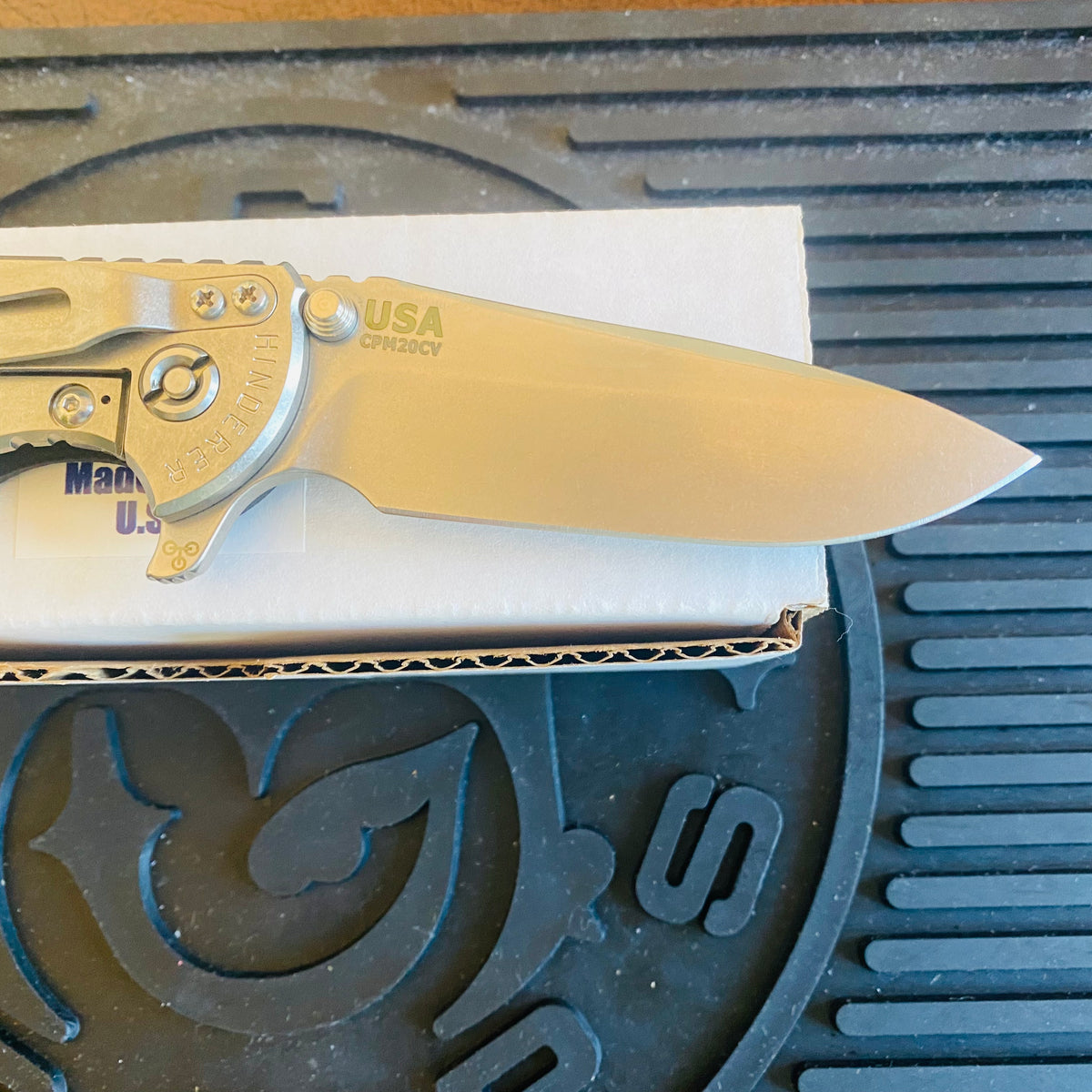Rick Hinderer XM-18 3.5″ Spearpoint Tri-Way Stonewash Black G10 Folding Knife