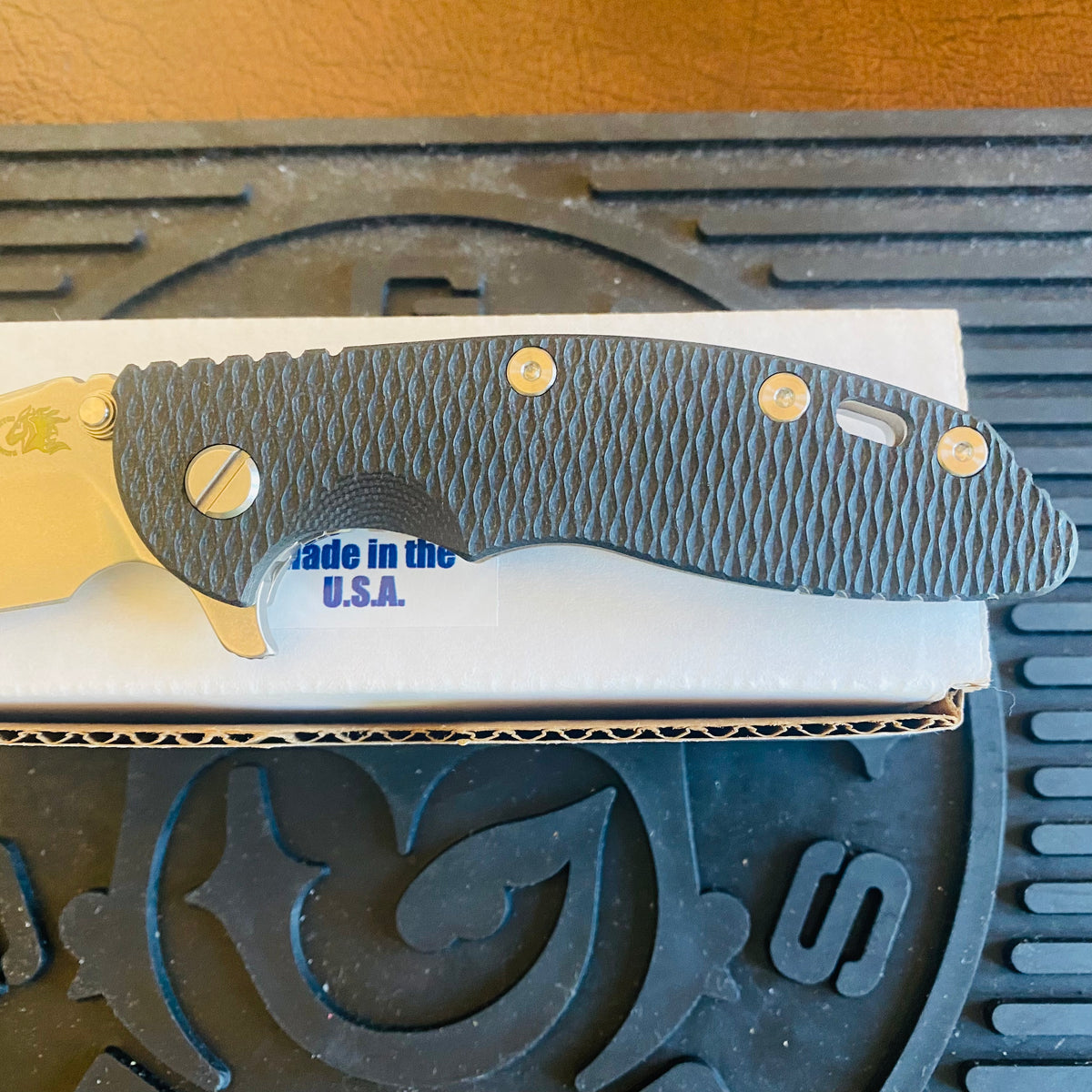 Rick Hinderer XM-18 3.5″ Spearpoint Tri-Way Stonewash Black G10 Folding Knife