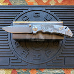 Spartan Blades SF5 KOI FISH Damascus SHF Koi Fish Harsey Folding Knife 3.95" Damascus Blade, Titanium Handles