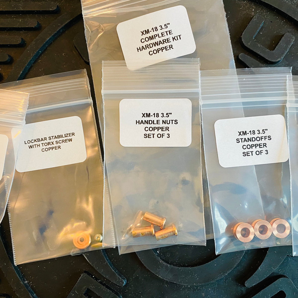 Rick Hinderer XM-18 3.5" Complete Hardware Kit Copper