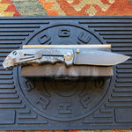 Spartan Blades SF5 KOI FISH Damascus SHF Koi Fish Harsey Folding Knife 3.95" Damascus Blade, Titanium Handles