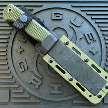 Load image into Gallery viewer, Demko FreeReign Drop Point 5&quot; MagnaCut OD Green Handle Fixed Blade Knife MADE IN USA
