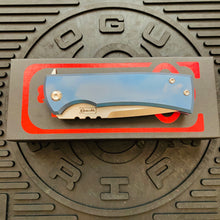 Load image into Gallery viewer, Chaves Ultramar 229 Kickstop TANTO Titanium 3.63&quot; Belt Satin Knife COTTON CANDY THEME
