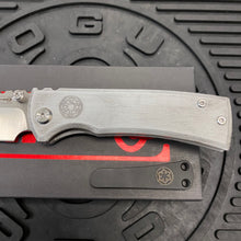 Load image into Gallery viewer, Chaves Ultramar Redencion Street Framelock 3.25&quot; Drop Point M390, Titanium Handles, SAND WARRIOR Knife
