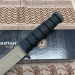 Spartan KA-Bar 7" CPM MagnaCut Flat Dark Earth Fixed Blade Knife with Kydex Tan Sheath SB54DEBKKYTN