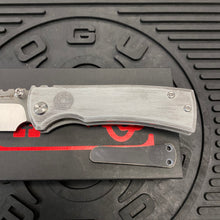 Load image into Gallery viewer, Chaves Ultramar Redencion Street Framelock 3.25&quot; TANTO M390, Titanium Handles, SAND WARRIOR Knife
