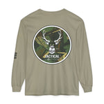 G&G Tactical Outdoors Long Sleeve Tee — Green Camoflauge Black Sleeve Graphic