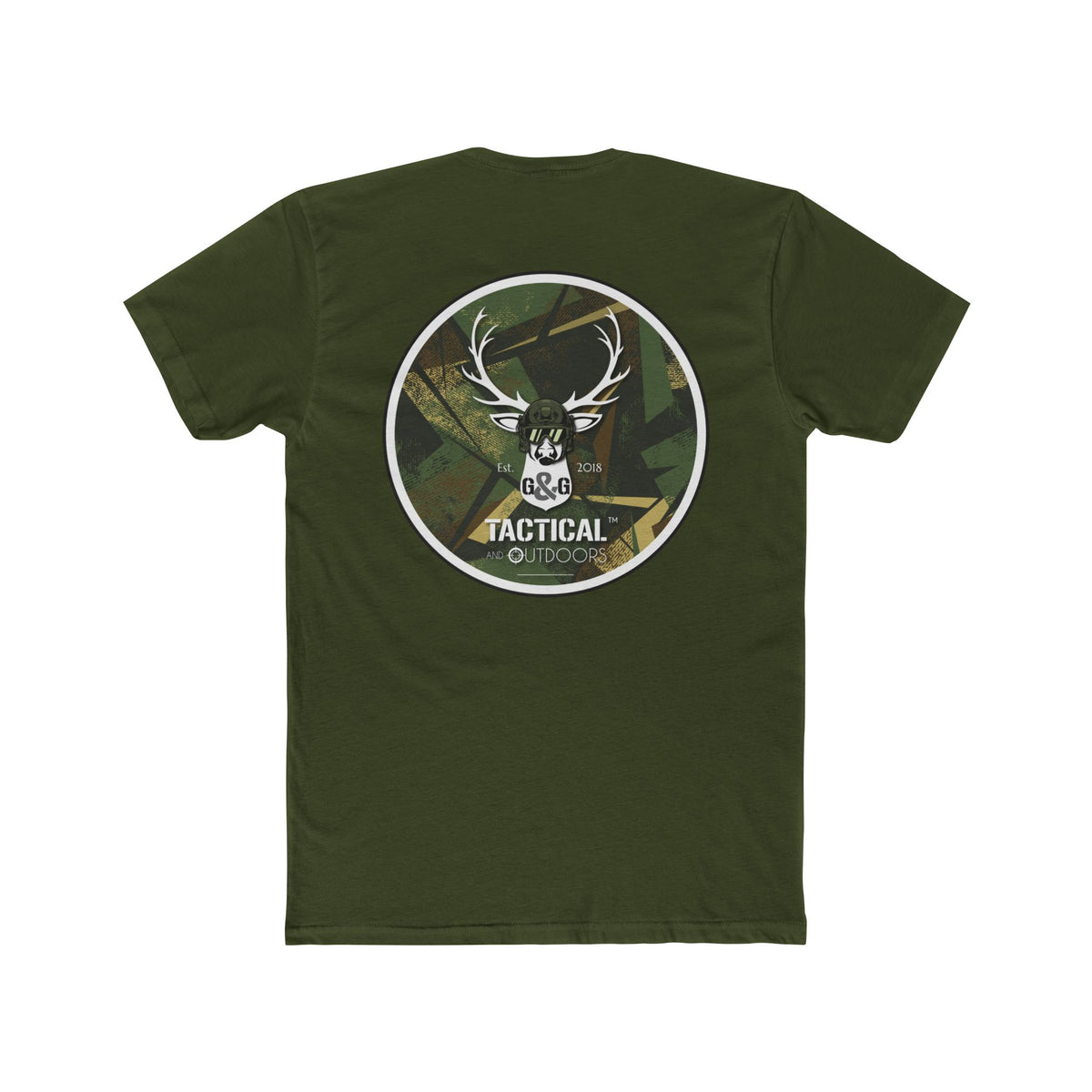 G&G Tactical Outdoors T‑Shirt — Green Camoflauge Crew Tee