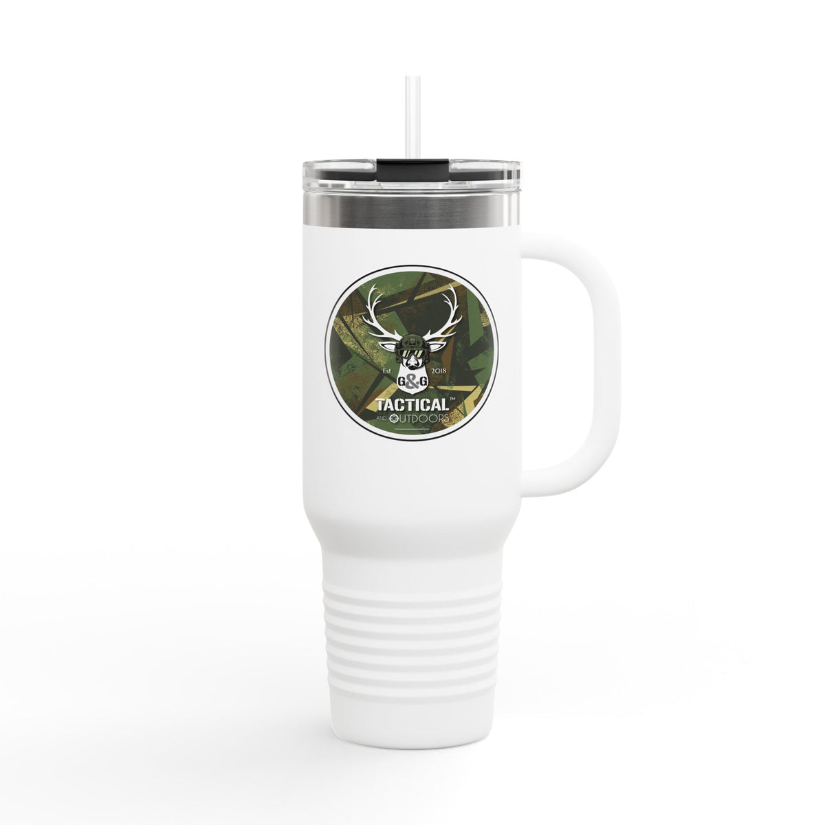 G&G Tactical and Outdoors 40oz Insulated Travel Mug Green Camoflauge