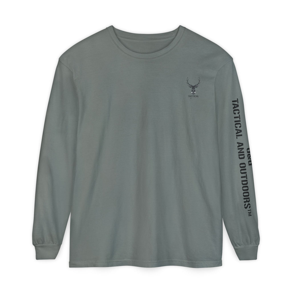 G&G Tactical Outdoors Official Long Sleeve Tee — Dark Logo Sleeve Graphic
