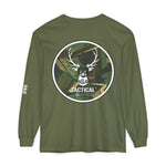 G&G Tactical Outdoors Long Sleeve Tee — Green Camoflauge White Sleeve Graphic