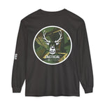G&G Tactical Outdoors Long Sleeve Tee — Green Camoflauge White Sleeve Graphic