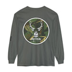 G&G Tactical Outdoors Long Sleeve Tee — Green Camoflauge Black Sleeve Graphic