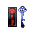 Chaves Knives Skeleton Key Tool Prybar Titanium PURPLE Crosshatch