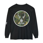 G&G Tactical Outdoors Long Sleeve Tee — Green Camoflauge White Sleeve Graphic