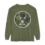 G&G Tactical Outdoors Long Sleeve Tee — Green Camoflauge Black Sleeve Graphic