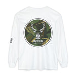G&G Tactical Outdoors Long Sleeve Tee — Green Camoflauge Black Sleeve Graphic