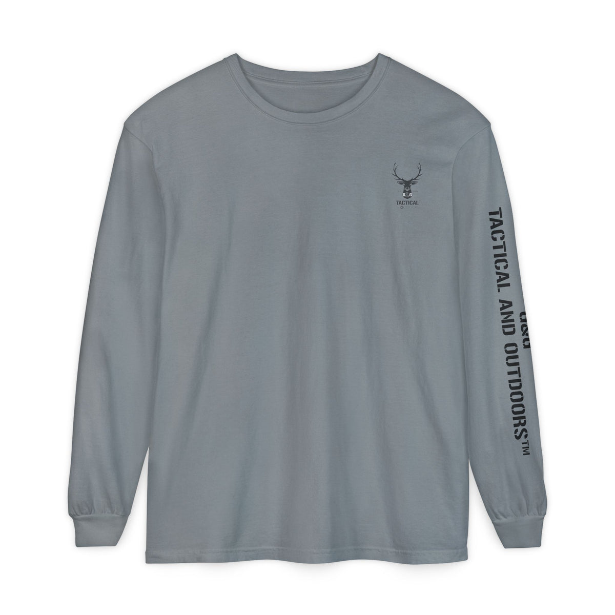 G&G Tactical Outdoors Official Long Sleeve Tee — Dark Logo Sleeve Graphic