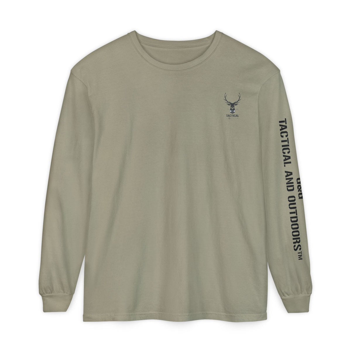 G&G Tactical Outdoors Official Long Sleeve Tee — Dark Logo Sleeve Graphic