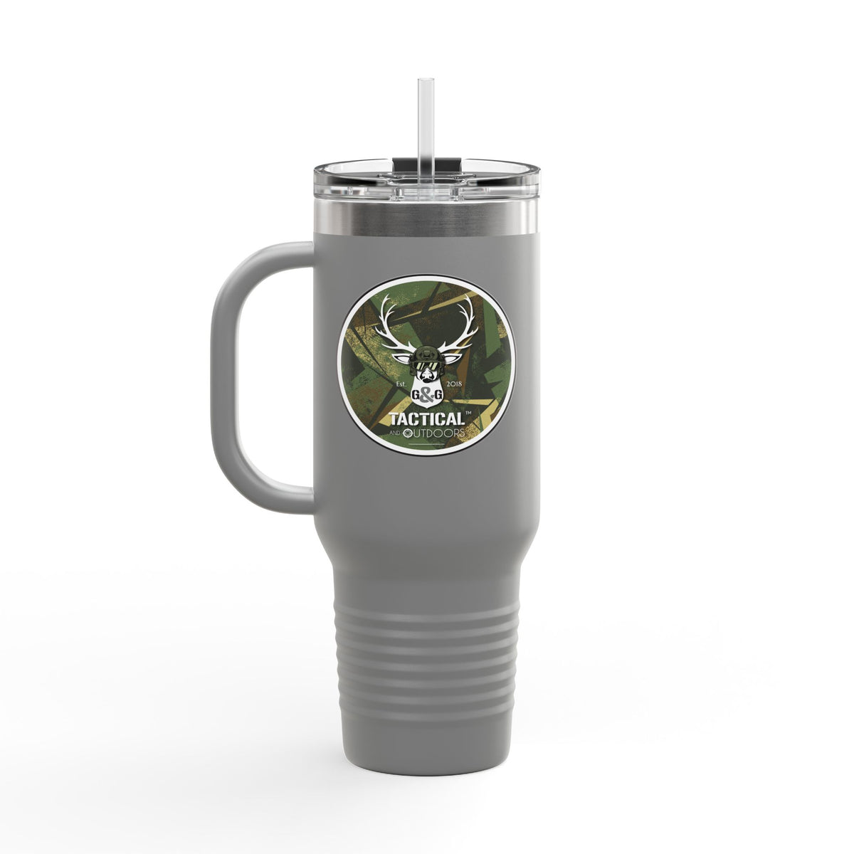 G&G Tactical and Outdoors 40oz Insulated Travel Mug Green Camoflauge