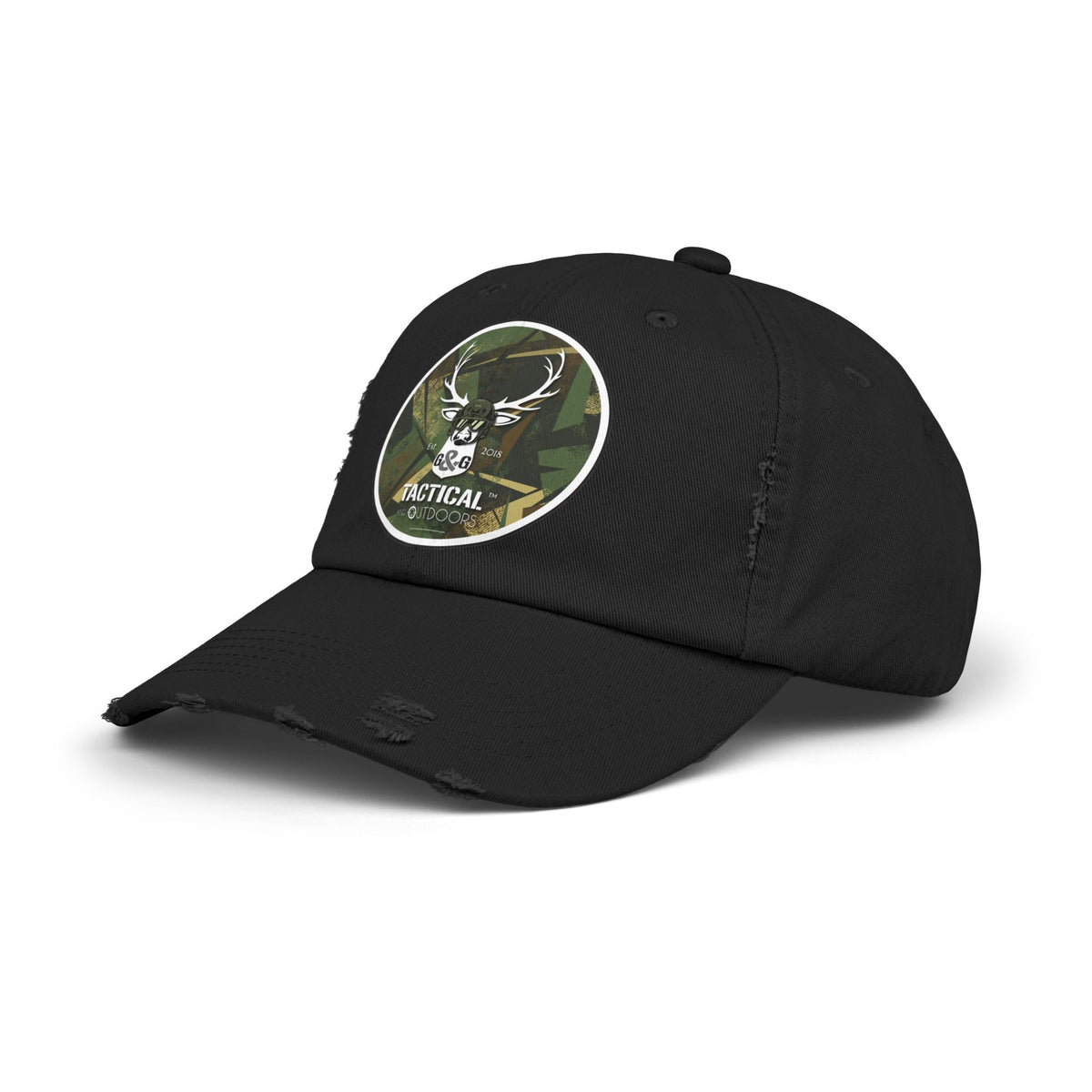 G&G Tactical and Outdoors Green Camoflauge Distressed Cap