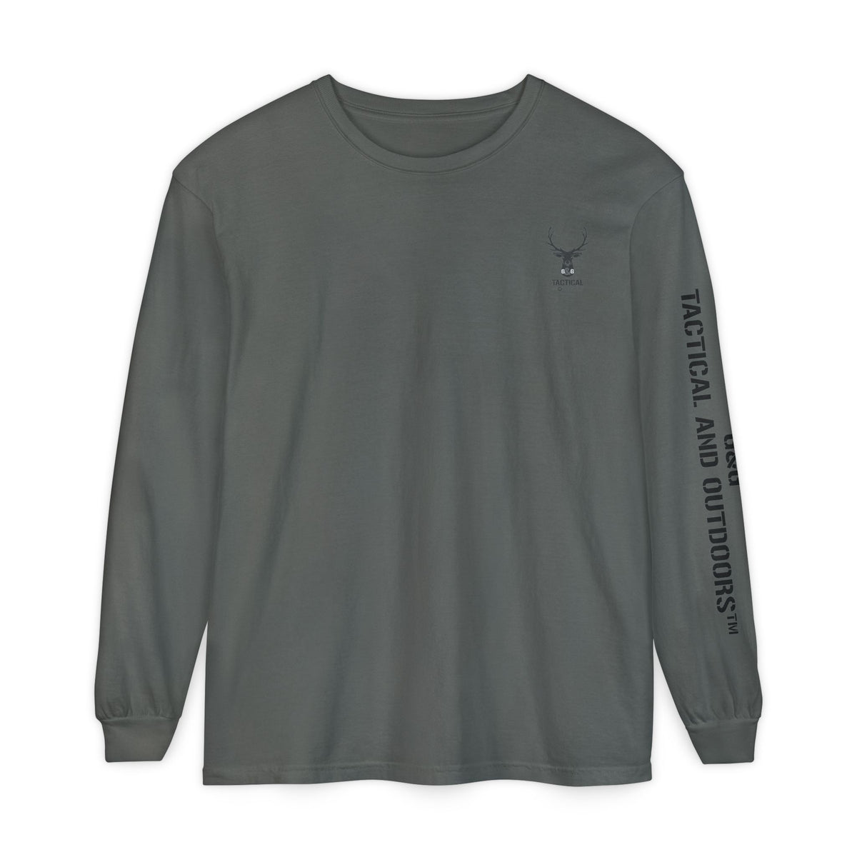 G&G Tactical Outdoors Official Long Sleeve Tee — Dark Logo Sleeve Graphic