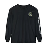 G&G Tactical Outdoors Long Sleeve Tee — Green Camoflauge White Sleeve Graphic