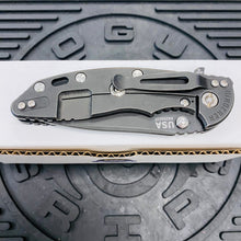 Load image into Gallery viewer, Rick Hinderer XM-18 3.5&quot; Magnacut SKINNY SLICER, Tri-Way, Battle Black, Battle Bronze Hardware, Black G10 Folding Knife
