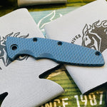 Rick Hinderer Eklipse Scale 3.5" Titanium Textured Battle Blue