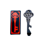 Chaves Knives Skeleton Key Tool Prybar Stonewashed D2 Black