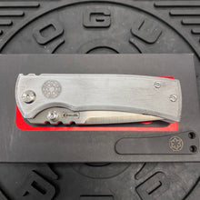 Load image into Gallery viewer, Chaves Ultramar Redencion Street Framelock 3.25&quot; Drop Point M390, Titanium Handles, SAND WARRIOR Knife
