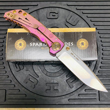 Load image into Gallery viewer, Spartan Blades Harsey Folder - Plague Doctor PINK Magnacut Special Edition Knife
