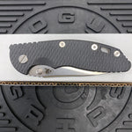 Rick Hinderer XM-18 3.5" Slicer S45VN, Non-Flipper, Tri-Way, Stonewash, Black G10 Knife