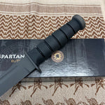 Spartan KA-Bar 7" CPM MagnaCut Black Fixed Blade Knife with Kydex Black Sheath SB54BKBKKYBK