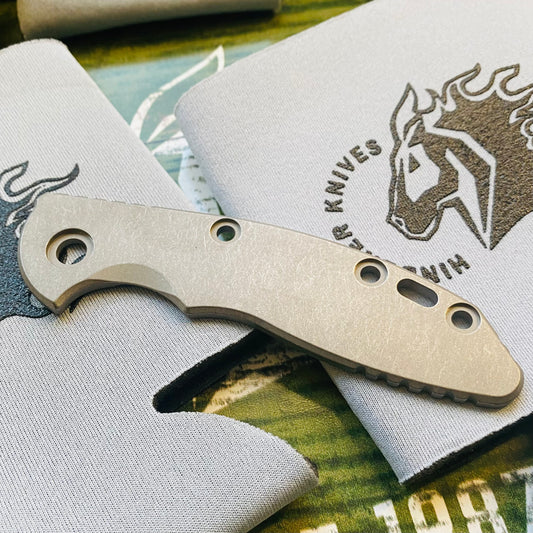 Rick Hinderer XM-18 3" Smooth Titanium Handle Scale Working Finish