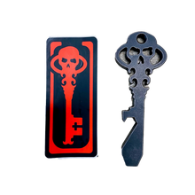 Load image into Gallery viewer, Chaves Knives Skeleton Key Tool Prybar Stonewashed D2 Black
