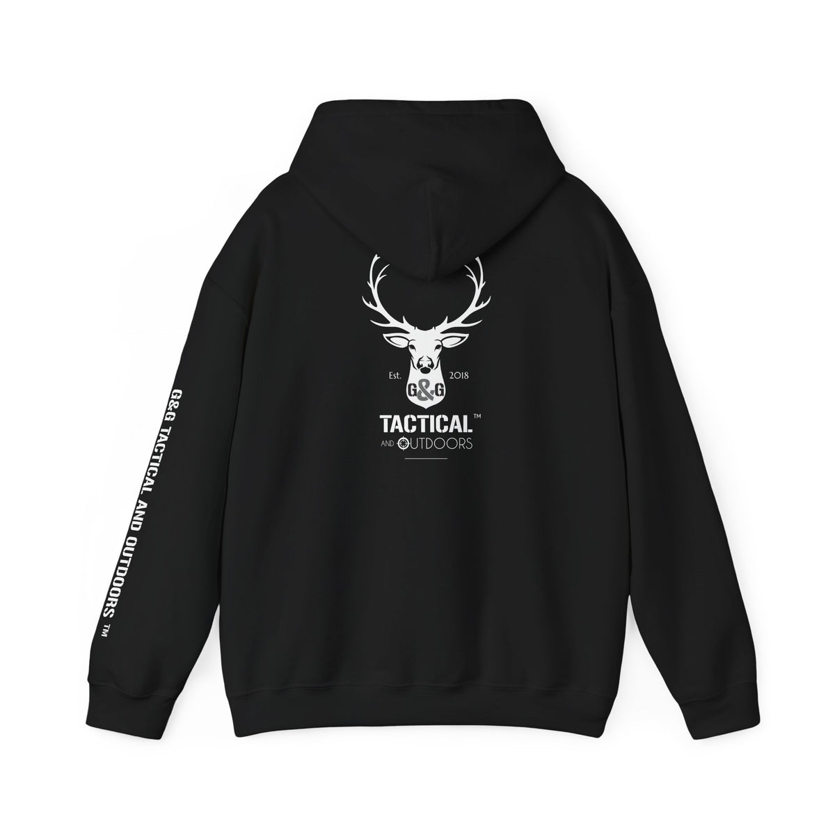 G&G Tactical Deer Hoodie — White Deer Outdoor Hunting Graphic Pullover