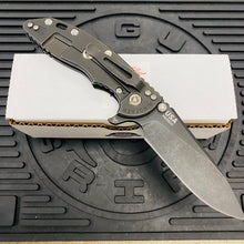 Load image into Gallery viewer, Rick Hinderer XM-18 3.5&quot; Magnacut SKINNY SLICER, Tri-Way, Battle Black, Battle Bronze Hardware, Black G10 Folding Knife
