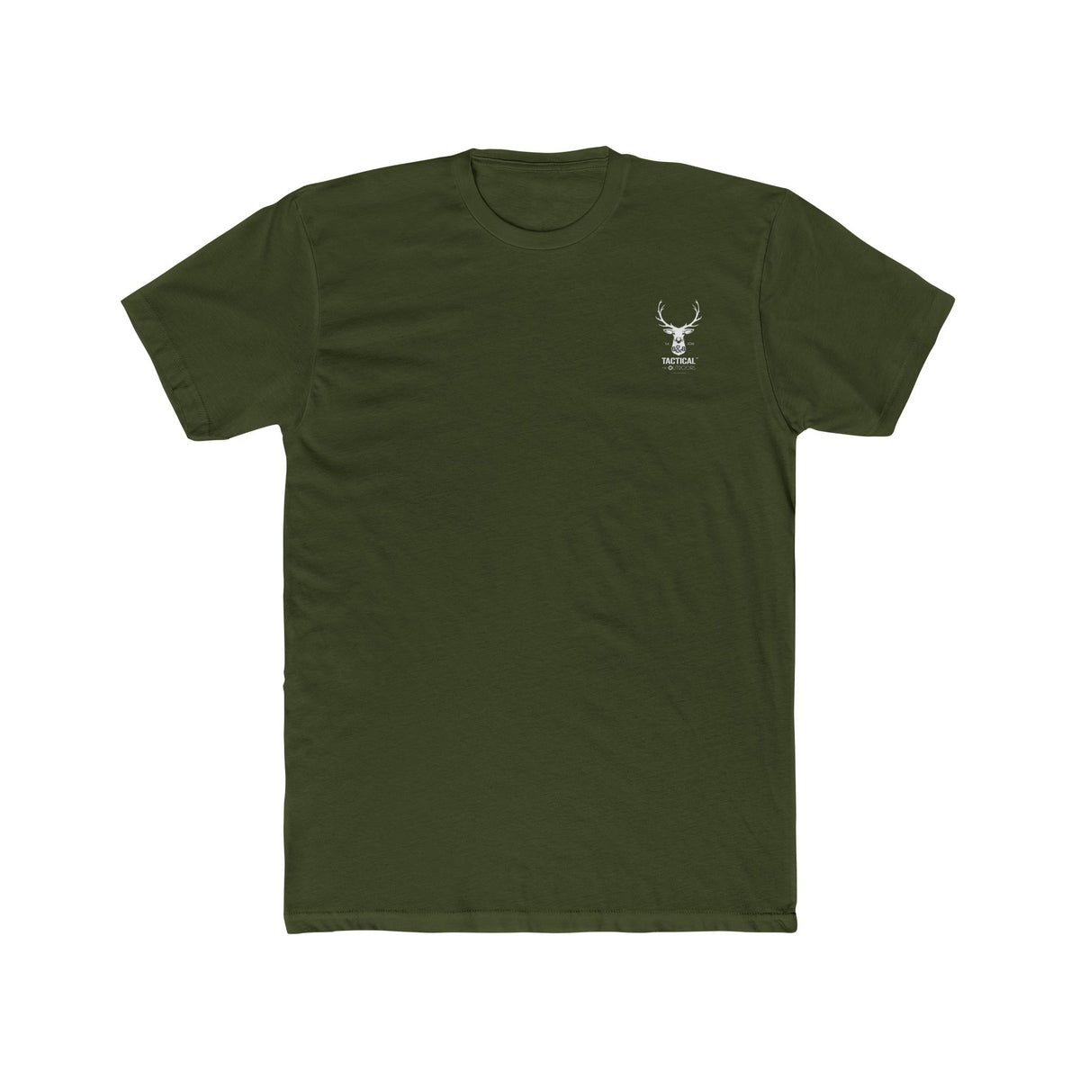 G&G Tactical Outdoors Deer Logo T‑Shirt — White Deer Hunting & Outdoor Crew Tee