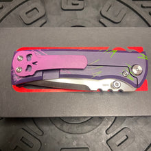 Load image into Gallery viewer, Chaves Ultramar Redencion Street JOKER THEME Framelock 3.25&quot; Drop Point M390, Titanium Handles, Folding Knife
