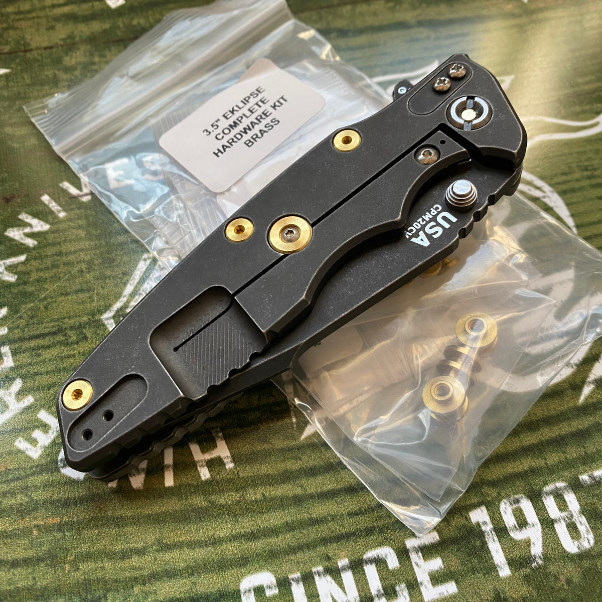 Rick Hinderer 3.5” Eklipse Complete Hardware Kit BRASS