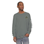 G&G Tactical Outdoors Long Sleeve Tee — Green Camoflauge White Sleeve Graphic