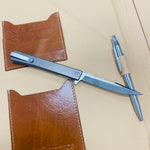 Ocaso 9HTS Solstice HARPOON Titanium, Satin, 3.5" CPM-S35VN Flipper Folding Knife