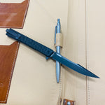 Ocaso 9HFB Solstice HARPOON Titanium, Carbon Fiber, Black PVD 3.5" CPM-S35VN Flipper Folding Knife